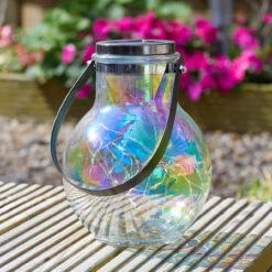 Smart Solar LED Firefly Opal Lantern 2-Pack White Nickel -Home Lighting Store 1080117 Firefly Opal Lantern Day insitu 72306.1657117979