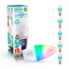 Crompton Candle LED Light Bulb Smart WiFi B22 5W (40W Eqv) Warm White + RGB 5-Pack
