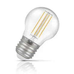 Crompton Golfball LED Light Bulb E27 4.5W (25W Eqv) Cool White IP65