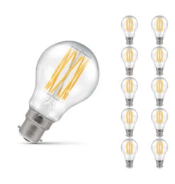Crompton Ultra-Efficient LED GLS 3.8W B22 10-Pack Warm White (60W Eqv) -Home Lighting Store 15227 COMP10 Copy 51311.1676376968