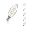Crompton Candle LED Light Bulb E14 2.5W (25W Eqv) Warm White 5-Pack Clear -Home Lighting Store 15326 5 47854.1702559820