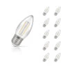 Crompton Candle LED Light Bulb E27 2.5W (25W Eqv) Warm White 10-Pack Clear -Home Lighting Store 15340 10 77444.1702556145