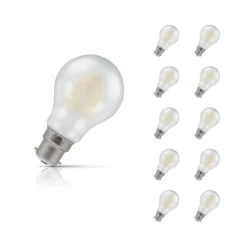 Crompton GLS LED Light Bulb Dimmable B22 7.5W (60W Eqv) Cool White 10-Pack Pearl