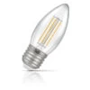 Crompton Candle LED Light Bulb Dimmable E27 5W (40W Eqv) Cool White Clear -Home Lighting Store 15548 1 30812.1702554866