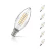 Crompton Candle LED Light Bulb Dimmable E14 5W (40W Eqv) Cool White 5-Pack Clear -Home Lighting Store 15555 5 03683.1702560598