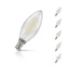 Crompton Candle LED Light Bulb Dimmable E14 5W (40W Eqv) Cool White 5-Pack Pearl -Home Lighting Store 15593 5 41220.1702562493