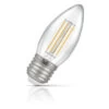 Crompton Candle LED Light Bulb E27 4.2W (40W Eqv) Warm White Filament Clear -Home Lighting Store 15630 1 12497.1702555442
