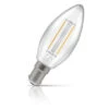 Crompton Candle LED Light Bulb B15 2.2W (25W Eqv) Warm White Filament Clear -Home Lighting Store 15647 1 86533.1702553867