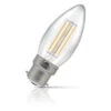 Crompton Candle LED Light Bulb B22 4.2W (40W Eqv) Warm White Filament Clear -Home Lighting Store 15678 1 54759.1702555395