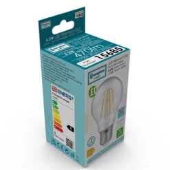 Crompton GLS LED Light Bulb E27 4.2W (40W Eqv) Warm White Filament Clear -Home Lighting Store 15685 product net 56326.1702555584