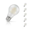 Crompton GLS LED Light Bulb E27 7W (60W Eqv) Cool White 5-Pack Filament Clear -Home Lighting Store 15845 5 39951.1702560649