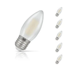 Crompton Candle LED Light Bulb E27 4.2W (40W Eqv) Cool White 5-Pack -Home Lighting Store 15890 5 63539.1702563470
