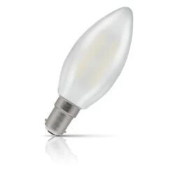 Crompton Candle LED Light Bulb B15 2.2W (25W Eqv) Cool White Filament Pearl