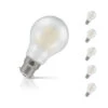 Crompton GLS LED Light Bulb B22 7W (60W Eqv) Cool White 5-Pack Filament Pearl -Home Lighting Store 15951 5 84212.1702561829