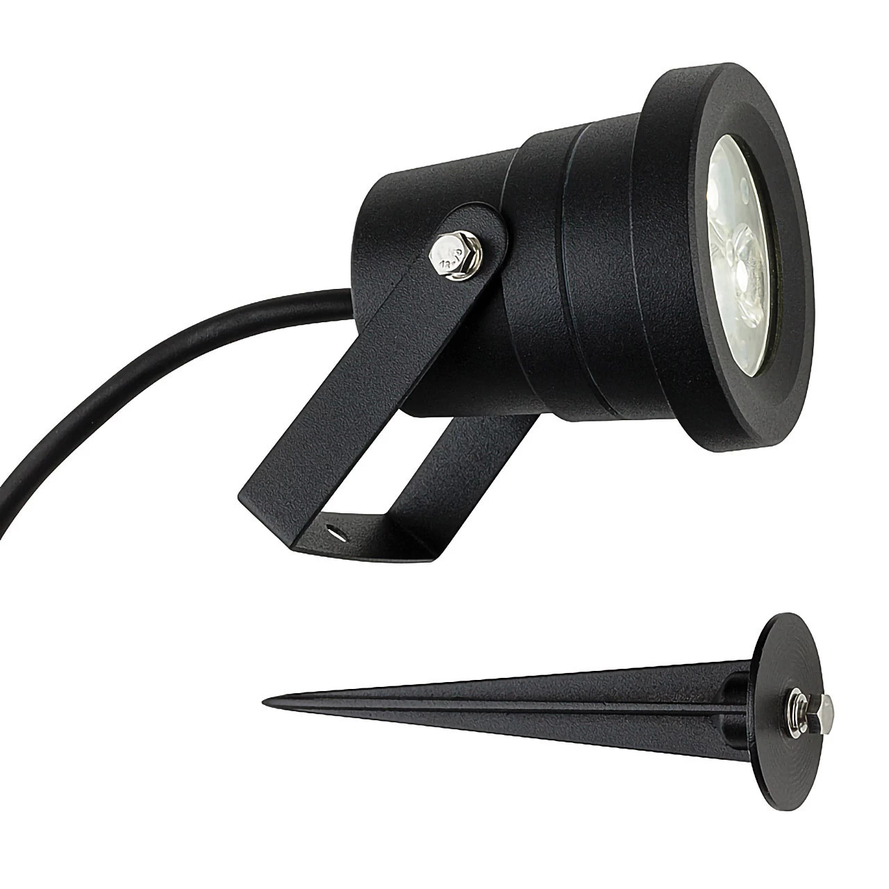 Firstlight Hayes Modern Style LED Garden Spike 6W Cool White Black 5 Firstlight Hayes Modern Style LED Garden Spike 6W Cool White Black - Image 3