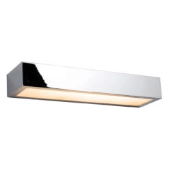 Firstlight Zulu Modern Style LED 30cm Up/Down Light Bar 12W Warm White In Chrome And Opal