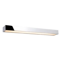 Firstlight Zulu Modern Style LED 60cm Up/Down Light Bar 18W Warm White In Chrome And Opal