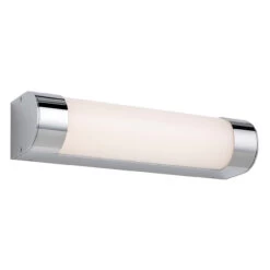 Firstlight Lima Modern Style LED 30cm Light Bar 8W Warm White In Chrome And Opal