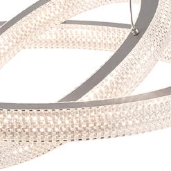 Firstlight Diamond Modern Style LED 2-Ring Pendant Light 43W Warm White In Aluminium And Prismatic -Home Lighting Store 2908AL D3 on white 03615.1578928268 21256.1698831541