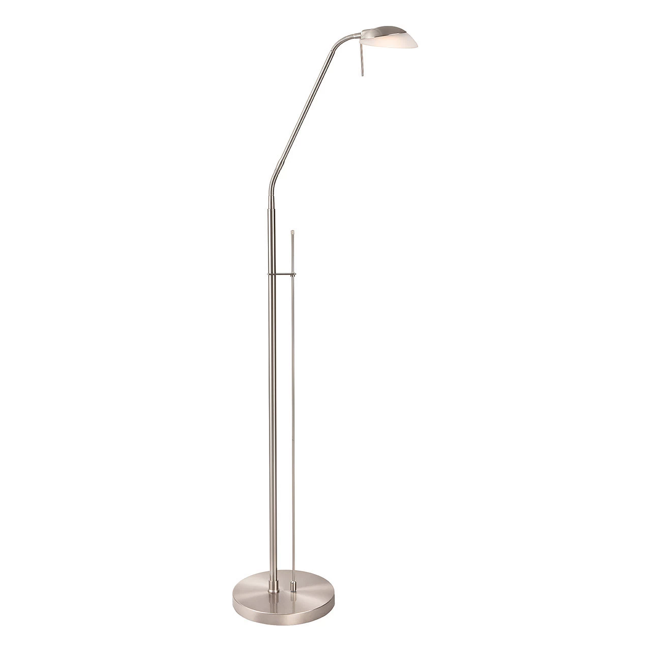 Firstlight Madrid Modern Style LED Floor Lamp 5W Dim With Dimmer Control Warm White Brushed Steel 3 Firstlight Madrid Modern Style LED Floor Lamp 5W Dim With Dimmer Control Warm White Brushed Steel