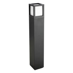 Firstlight Evo Modern Style LED 650mm Post Light 15W Warm White In Graphite And Opal