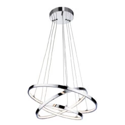 Firstlight Esprit Modern Style LED 3-Ring Pendant Light 31W Warm White Chrome -Home Lighting Store 3722CH v1 26923.1578928268 90118.1698831531
