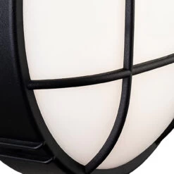 Firstlight Lewis Retro Style LED Round Bulkhead 9W Warm White In Black And Opal -Home Lighting Store 3846BK 3624 1920x1440 copy 50008.1578928268 86431.1698832048