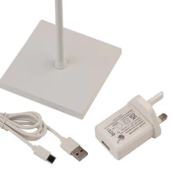 Firstlight Koko LED Rechargeable Table Lamp 2.2W Dim With Dimmer Control Tri-Colour CCT White -Home Lighting Store 3861WH 4 60470.1578928268 21847.1698832117