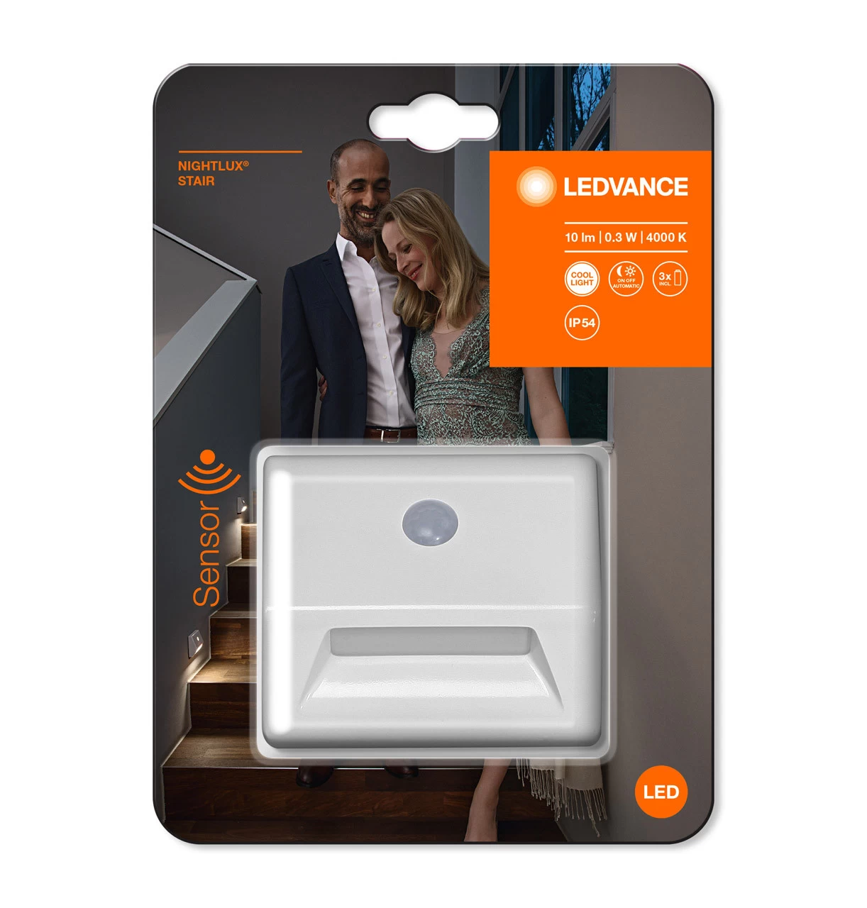 Ledvance NIGHTLUX Stair Battery LED Sensor Night Light - Image 3