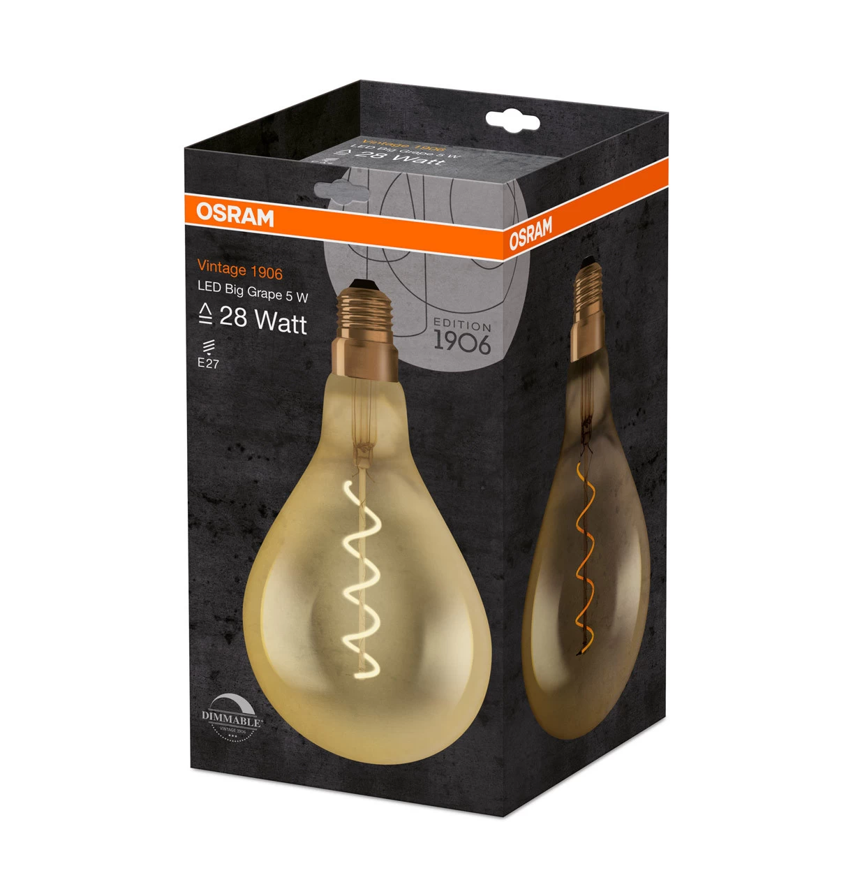 Osram Giant GLS LED Light Bulb Filament E27 4W (30W Eqv) Warm White - Image 4