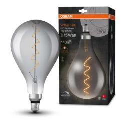 Osram Giant GLS LED Light Bulb Filament E27 4W (15W Eqv) Warm White -Home Lighting Store 4058075270022 290 LED V1906 BIG GRAPE DIM 4W 818 FIL SMOKE E27 MiCh 1 1 21303.1690377282