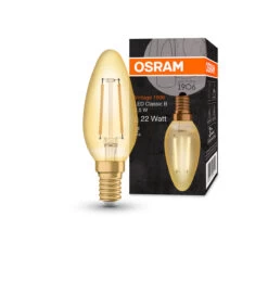 Osram Candle LED Light Bulb Filament E14 2.5W (20W Eqv) Extra Warm White -Home Lighting Store 4058075293212 asset 9158285 4058075293212 ProdImgComboShot 1906LEDCB2225W 824230VFILGDE1410X1 66337.1625238204