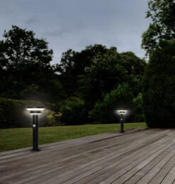 Ledvance ENDURA STYLE 40cm Solar Sensor Post Double Circle 6W Path Light -Home Lighting Store 4058075392748 asset 8445507 Endura Double Solar Circle BK 13055.1650469366