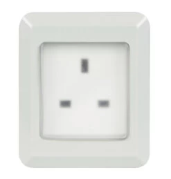 Mercury Socket Weatherproof Outdoor 13A Grey IP55