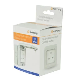 Mercury Socket Weatherproof Outdoor 13A Grey IP55 -Home Lighting Store 429917UK PS2 45335.1650468618