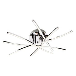 Firstlight Caprice Modern Style LED 60cm Flush Ceiling Light 25W Warm White Chrome