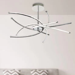 Firstlight Caprice Modern Style LED 63cm Semi-Flush Ceiling Light 40W Warm White Chrome -Home Lighting Store 4852CH 1257 1920x1440 69246.1578928268 87028.1698831519