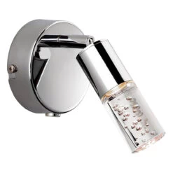 Firstlight Focus Bubble Style LED Adjustable Wall Spotlight 4W With On/Off Switch Warm White Chrome