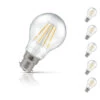 Crompton GLS LED Light Bulb Dimmable B22 5W (40W Eqv) Warm White 5-Pack Clear -Home Lighting Store 4904 5 73546.1619523308