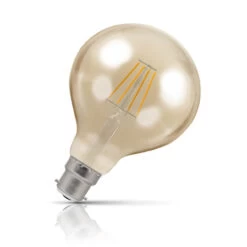 Crompton Globe LED Light Bulb G95 B22 5W (40W Eqv) Warm White 10-Pack Vintage -Home Lighting Store 4919 crompton 5w bc led filament dimmable g95 extra warm white 18950.1578928268 94804.1603455037.1280.1280 18312.1666871202