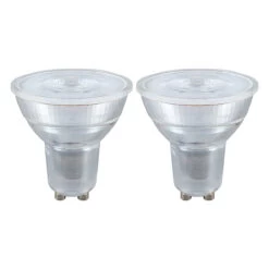 Crompton Lamps LED GU10 Bulbs 4.5W (2 Pack) Cool White 35° (50W Eqv)