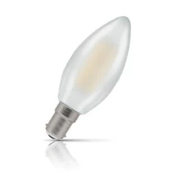 Crompton Candle LED Light Bulb Dimmable B15 5W (40W Eqv) Warm White Pearl