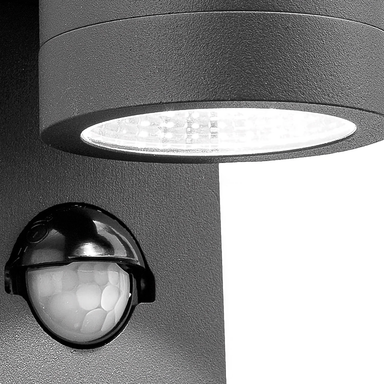 Firstlight Shelby Modern Style LED Up And Down Up And Down Light 6W PIR Sensor Cool White Graphite 4 Firstlight Shelby Modern Style LED Up And Down Up And Down Light 6W PIR Sensor Cool White Graphite - Image 2