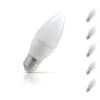 Crompton Candle LED Light Bulb Dimmable E27 5W (40W Eqv) Cool White 5-Pack Opal -Home Lighting Store 6341 5 17885.1619523787