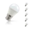 Crompton Golfball LED Light Bulb B22 5W (40W Eqv) Warm White 5-Pack Opal 1 Crompton Golfball LED Light Bulb B22 5W (40W Eqv) Warm White 5-Pack Opal -Home Lighting Store 6344 5 70699.1619523974