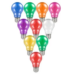 Crompton GLS LED Light Bulb Festoon E27 4.5W (25W Eqv) Mixed 10-Pack