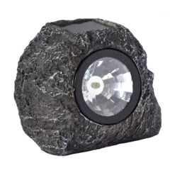 SuperBright Solar Powered LED Rock Spotlight 4-Pack White Granite Grey -Home Lighting Store 6814 Rock Spotlight Cut out 67246.1653992023