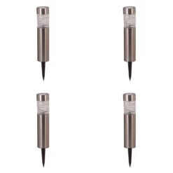 SuperBright Solar Powered LED Bollard Light STELLA 4-Pack White Brushed Stainless Steel 7 SuperBright Solar Powered LED Bollard Light STELLA 4-Pack White Brushed Stainless Steel -Home Lighting Store 6820 Stella Stainless Steel Cut out 4pk 64202.1653989194