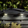 SuperBright Solar Powered LED PREMIER Wall And Fence Light 4-Pack White Black -Home Lighting Store 6823 Premier Wall Fence Post Light Insitu Night 99021.1653989321