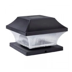 SuperBright Solar Powered LED Post Light 4-Pack White Black -Home Lighting Store 6825 Post Light 4 PK Cut out 83167.1653987557